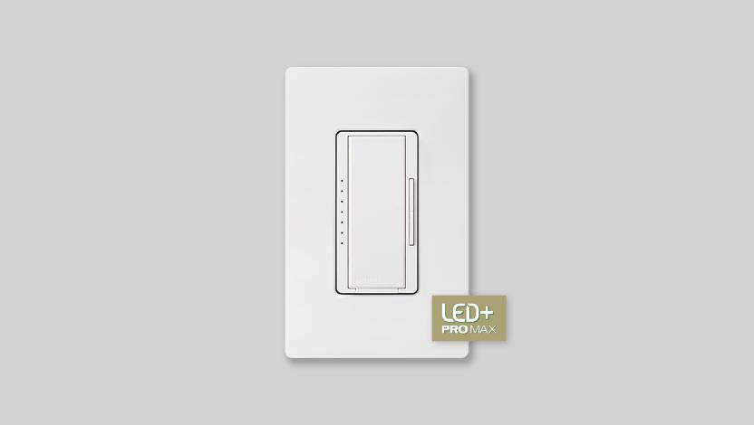 Maestro LED+ Pro Max Dimmer with tap switch and delayed fade-to-off.