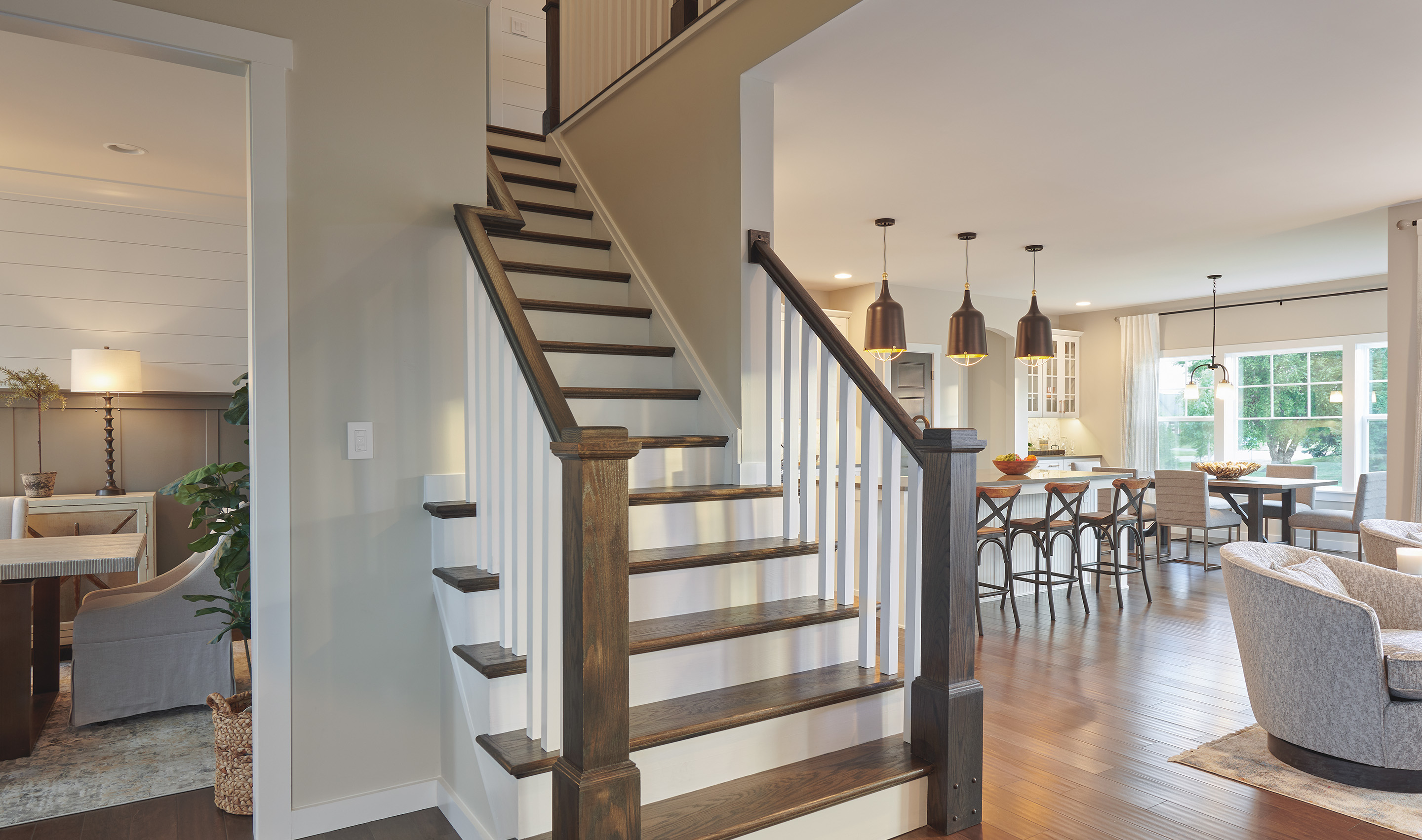 A Northeast private residence hallway with Lutron Caséta & Pico