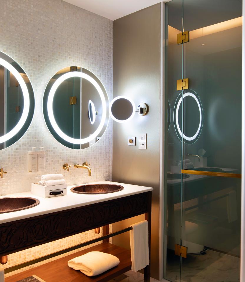 A Dubai hospitality Guest Room with Lutron myRoom XC.