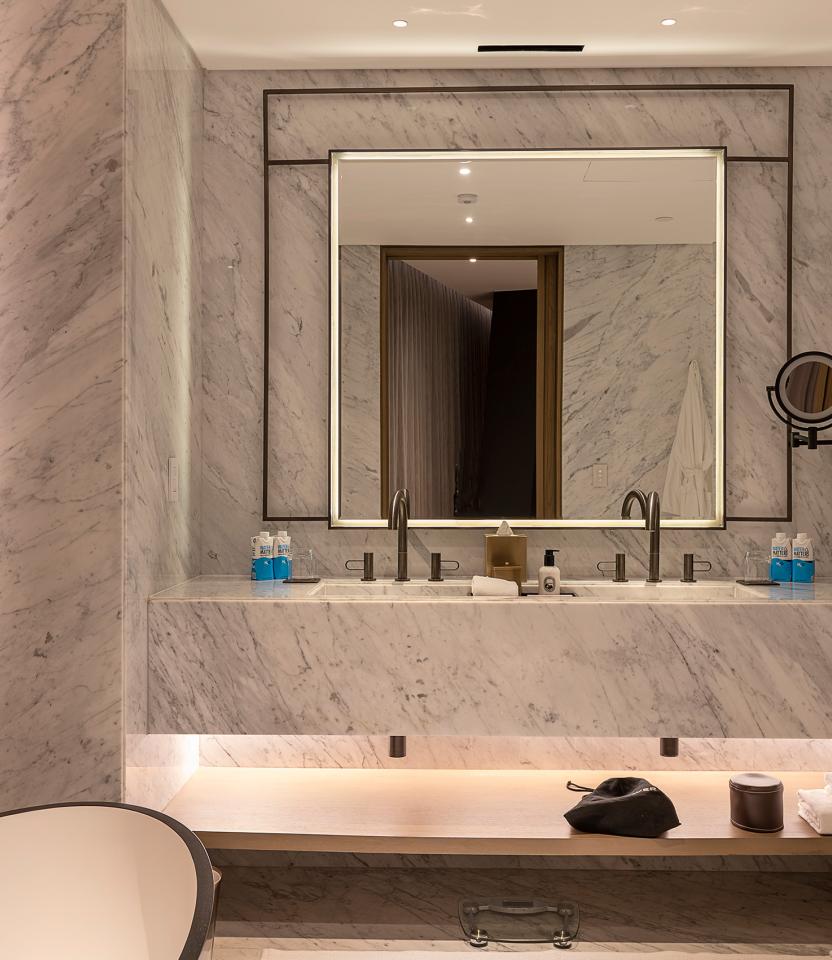 A Mexico hospitality Guest Room with Lutron myRoom XC.