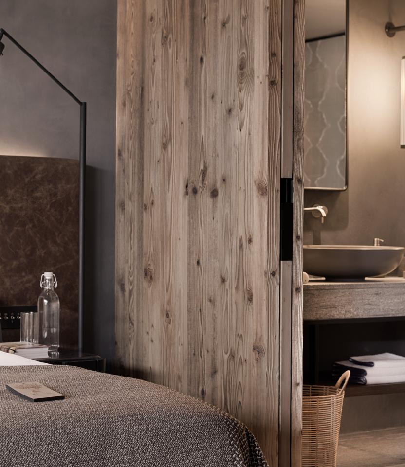 A Switzerland hospitality Guest Room with Lutron myRoom XC. Photography John Athimaritis