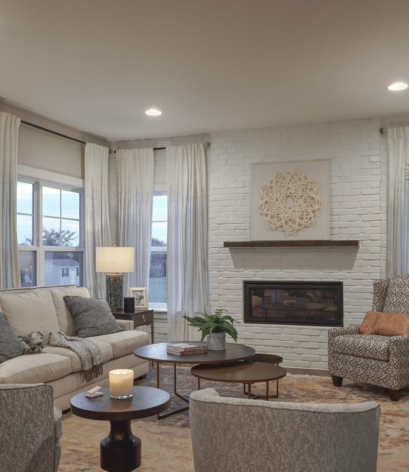 A Northeast private residence living room with Lutron Caséta, Dimmers & Switches & Dimmers & Switches