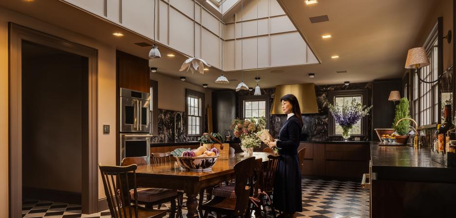 Kitchen with Ketra lighting