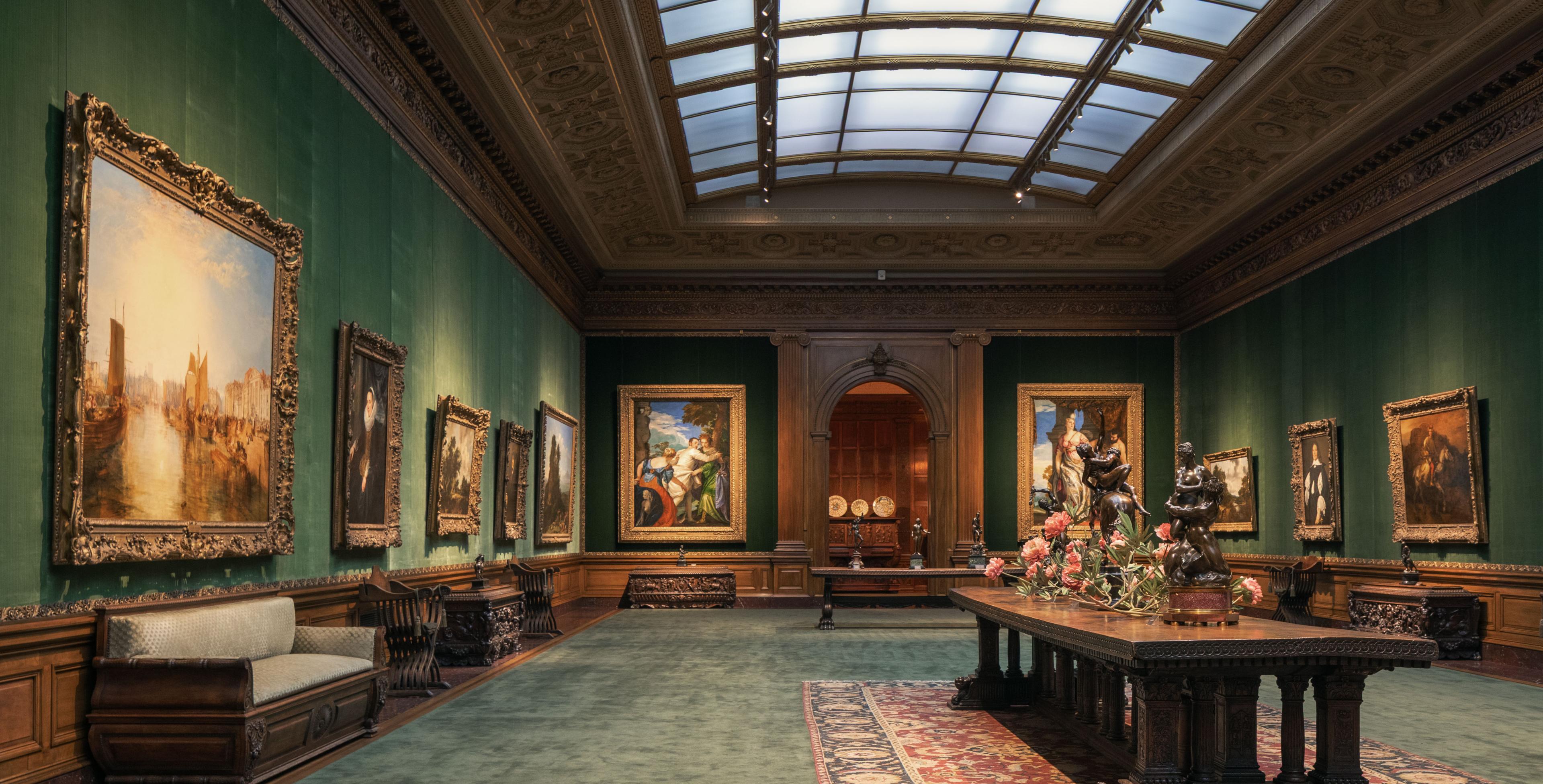 A gallery at the frick collection