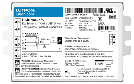 LED driver delivering smooth 1% dimming for EcoSystem digital controls