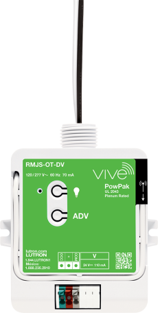 : Low-voltage RF module providing dry contact closure output for system integration. 
