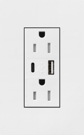 15 A USB-A & USB-C Receptacle